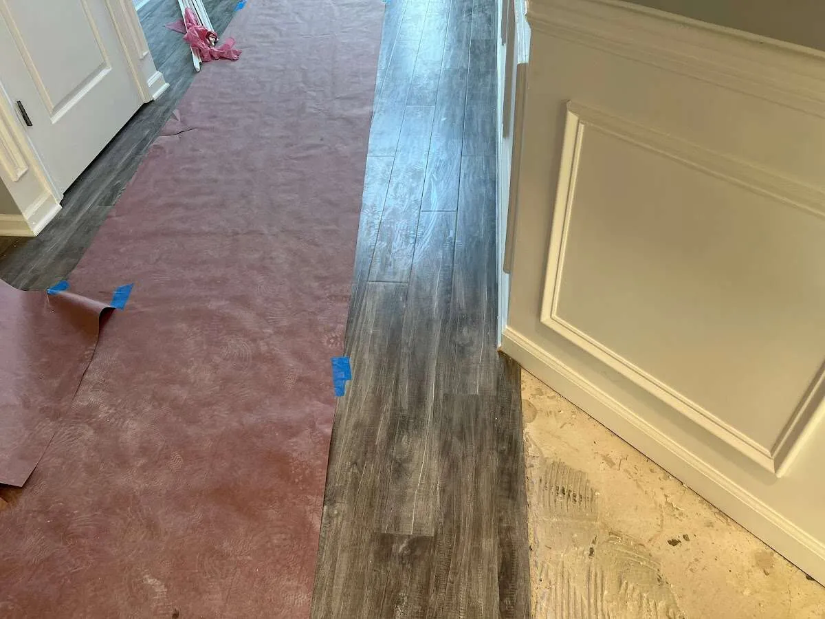 Completed marble shower restoration in Parkville